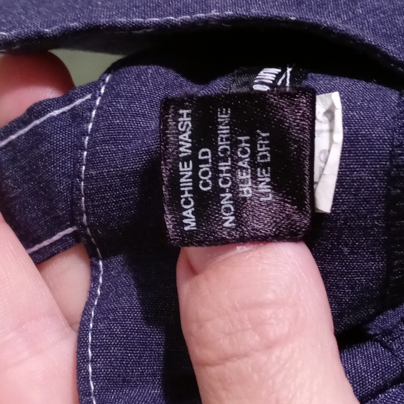 Women's Crossing Pointe faux denim spandex floral print dress 16 - Picture 9 of 14